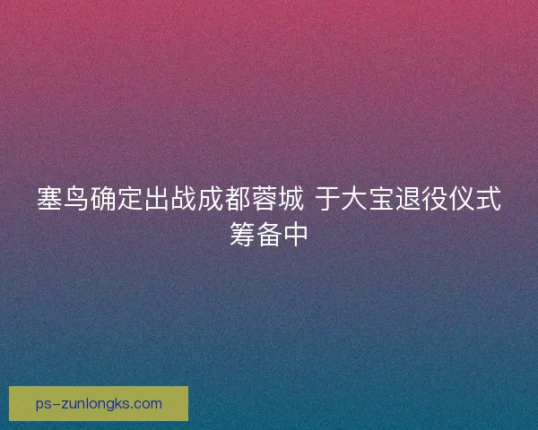 塞鸟确定出战成都蓉城 于大宝退役仪式筹备中